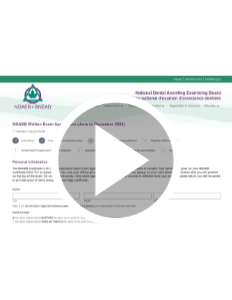 NDAEB Written Exam Application Process